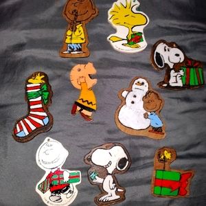 9 1950 and up Charlie Brown Christmas ornaments
